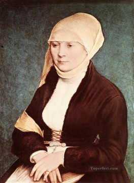ハンス・ホルバイン一世 Painting - 芸術家の妻の肖像 ルネサンス ハンス・ホルバイン二世